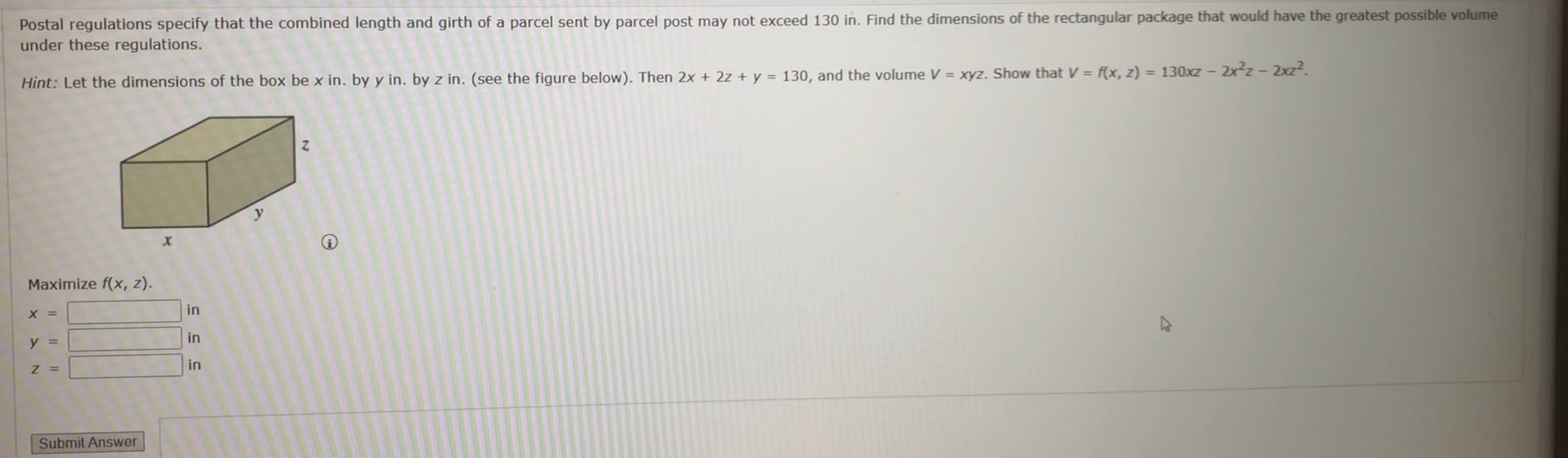 Please help with this question Postal regulations