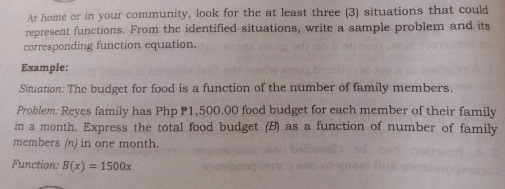 At home or in your community, look for the at