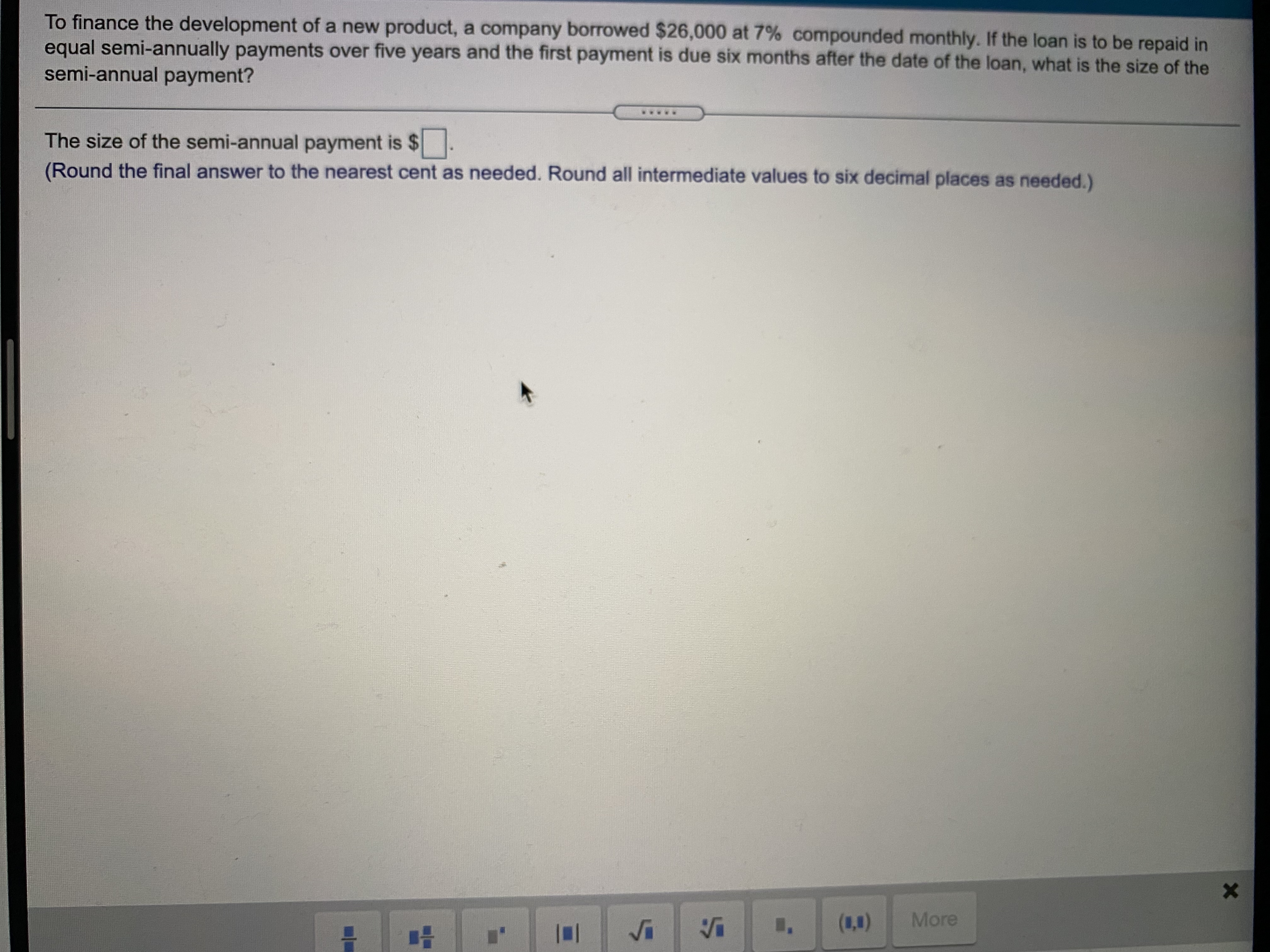 What is the nominal annual rate of interest