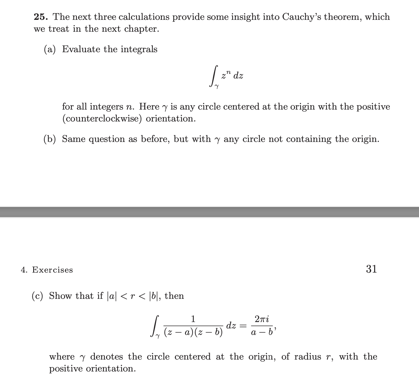Please help on this complex analysis problem. 25.