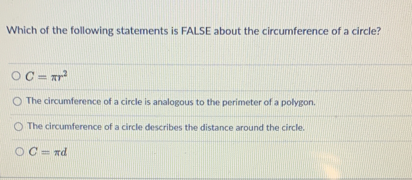 Which of the following statements is FALSE about