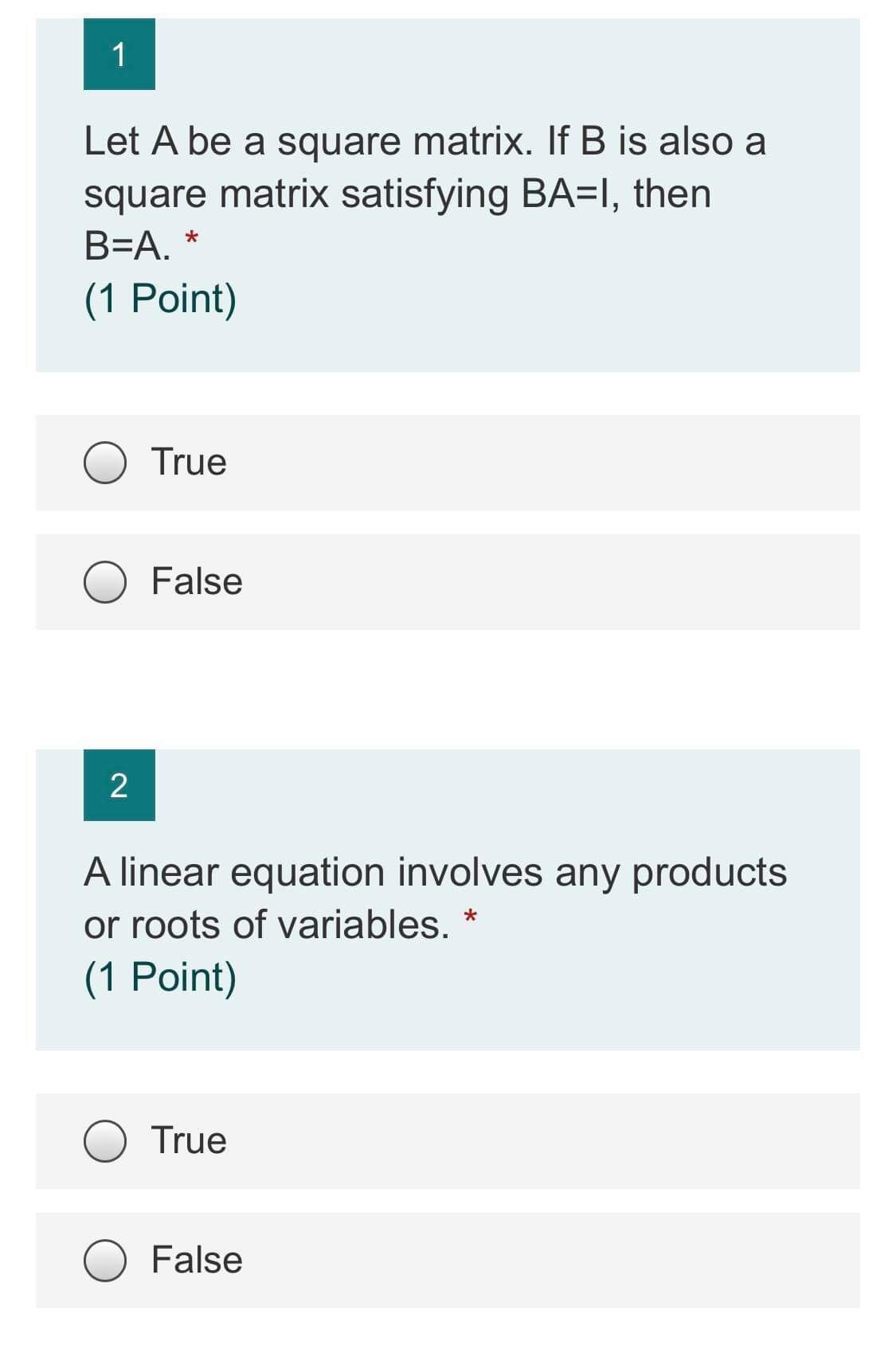 If A is any matrix and c is any scalar, then the