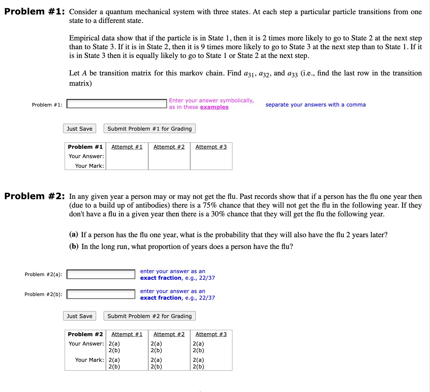 Plz help. Problem #1: Consider a quantum