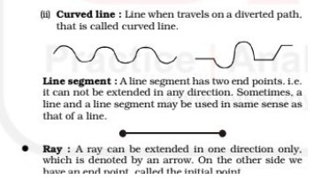 (ii] Curved line : Line when travels on a
