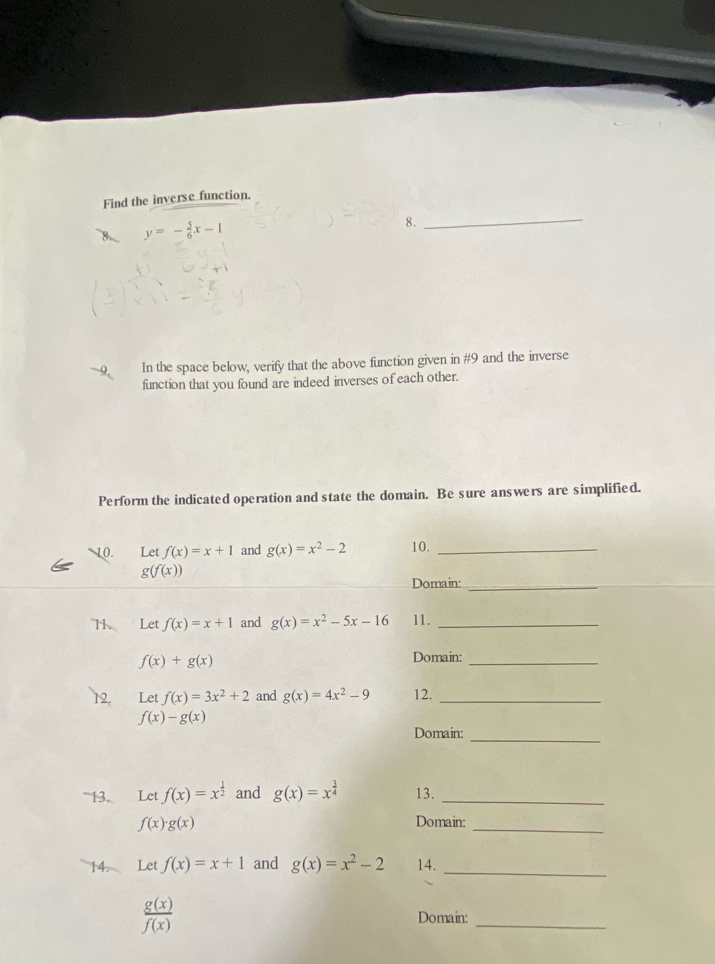 21. Write the equation for a square root function