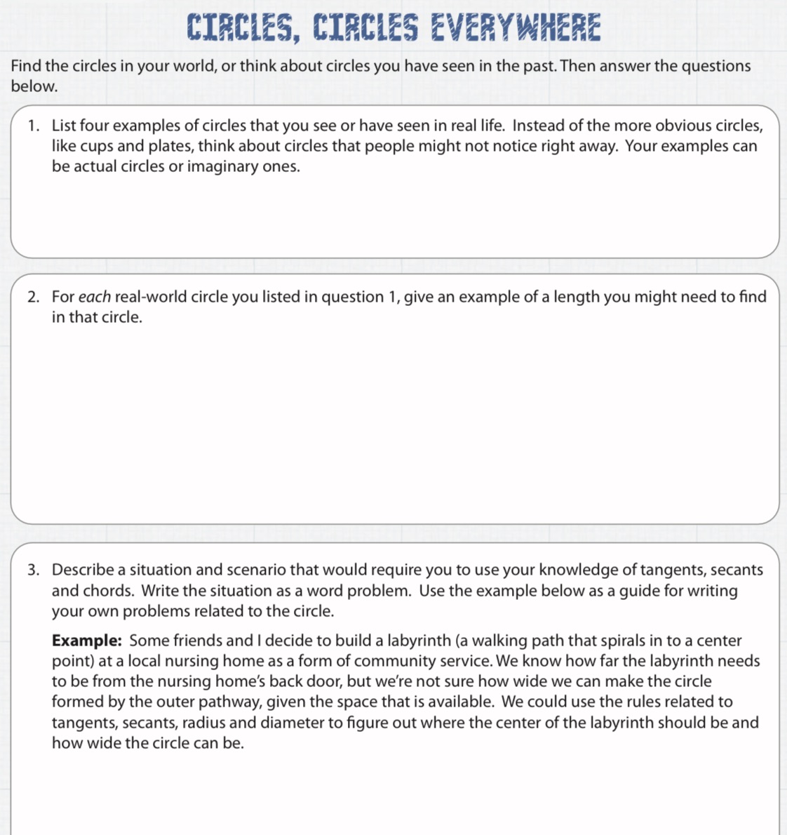 BIRBlES. BIRBlES EVERYWHERE Find the circles in