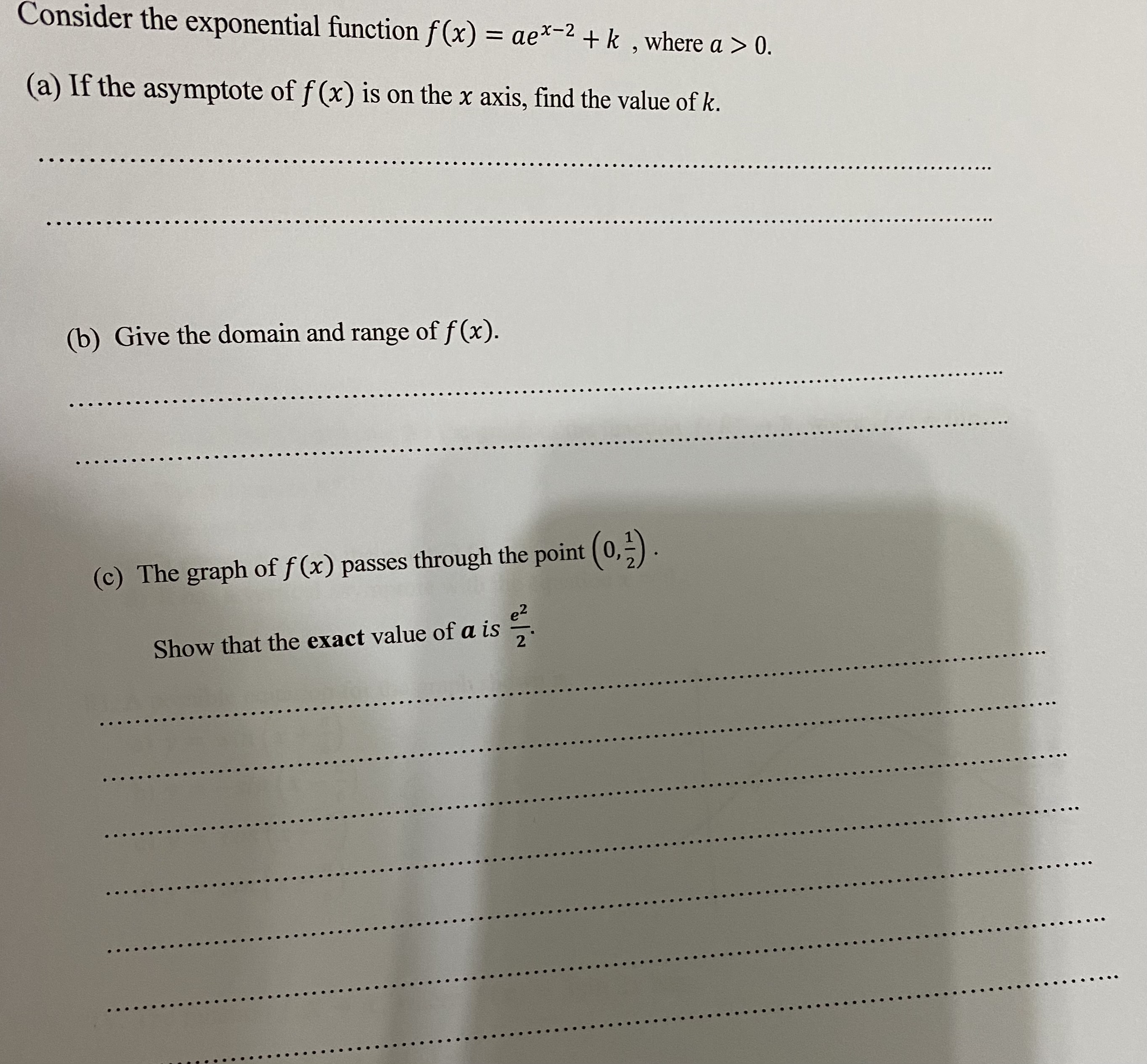 a) If logka = 0.3, logkb = 2.4 and logic = -0.5,