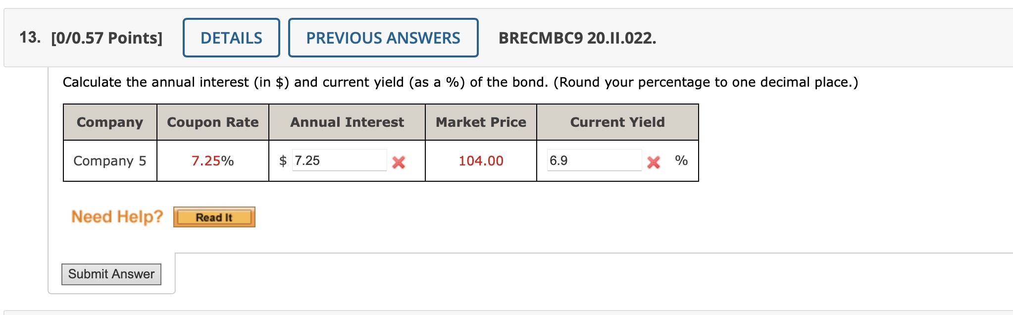 13. [0/057 Points] DETAILS PREVIOUS ANSWERS