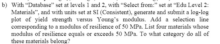 b) With "Database" set at levels 1 and 2, with