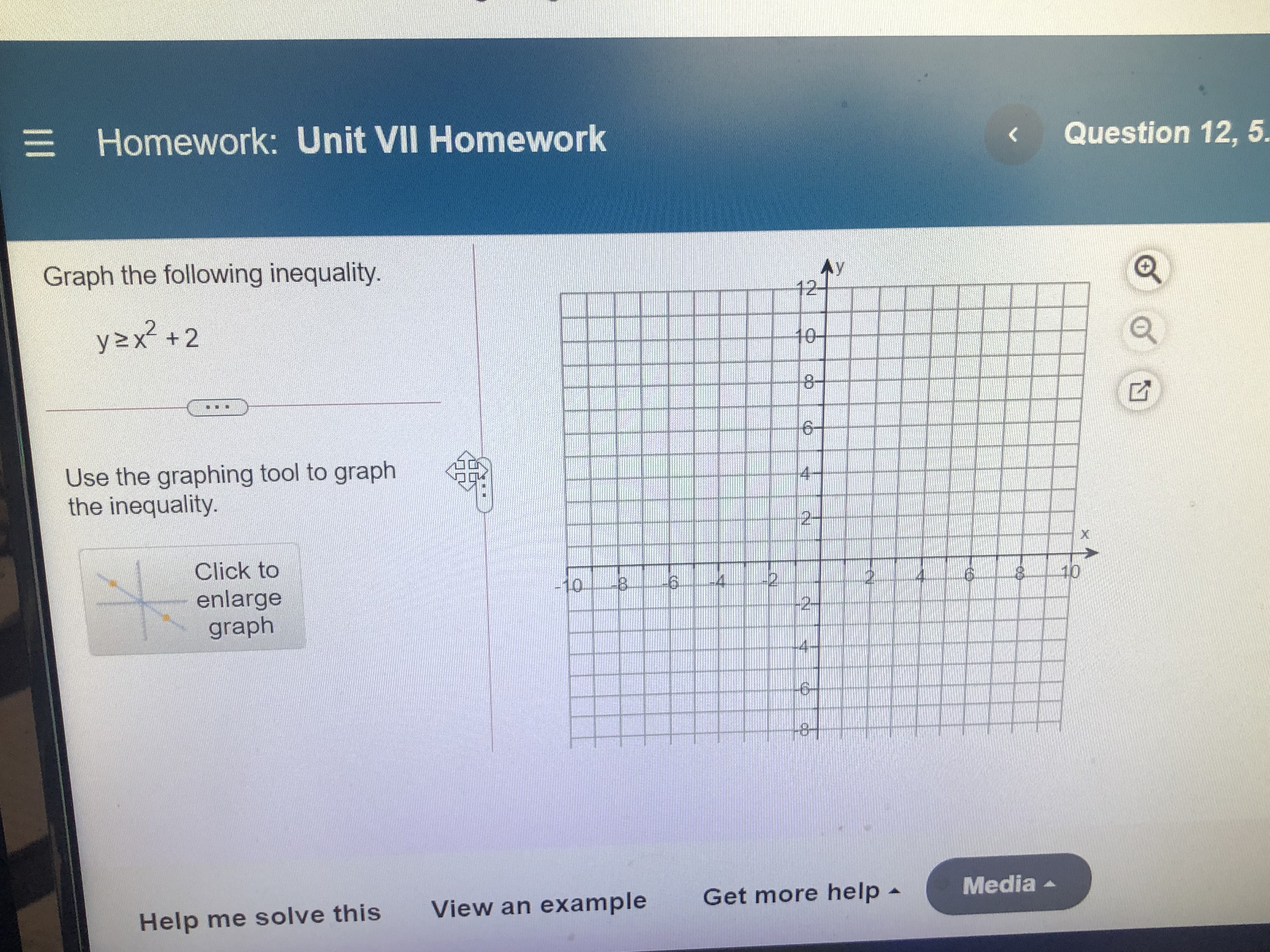 HW12 Graph the following inequality. See