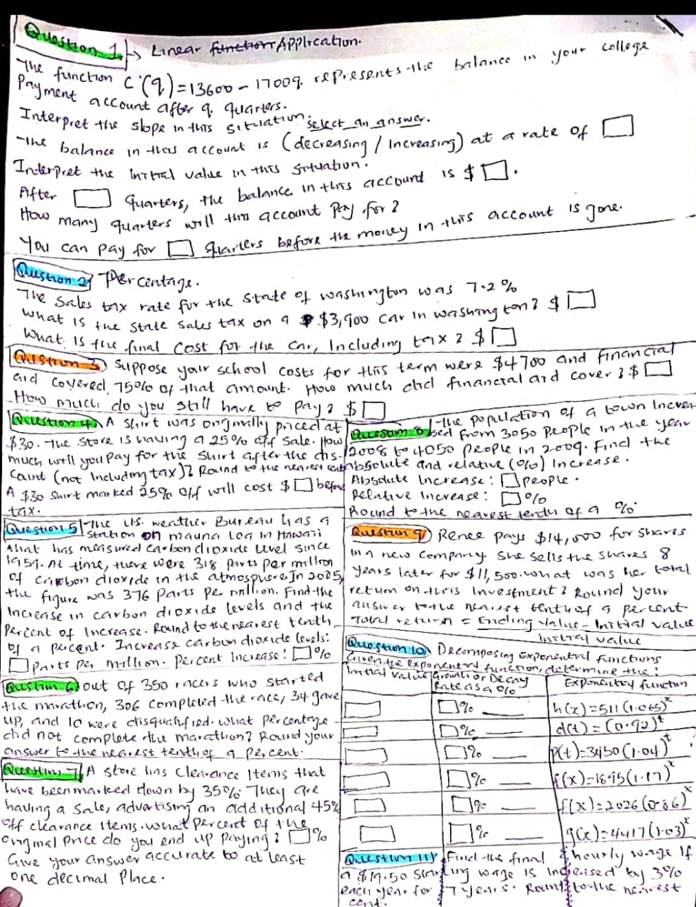 linear Application Question 1.Li Linear