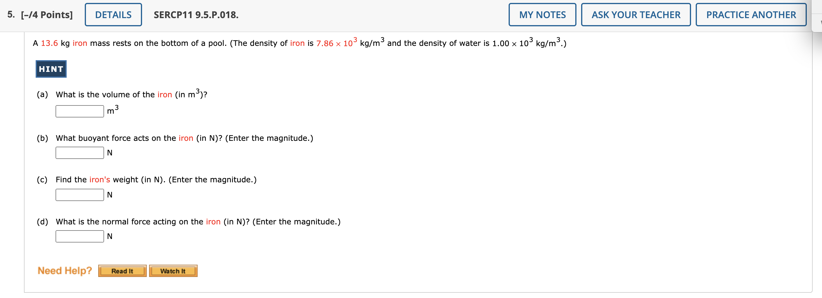 Please show all work! 4. [-/1 Points] DETAILS
