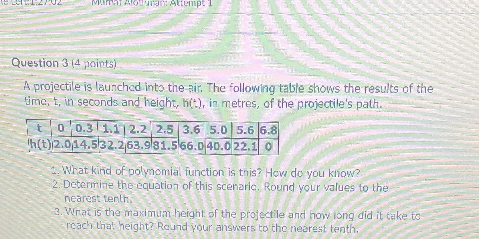 le Left.1.27:02 Murnat Alothman: Attempt 1