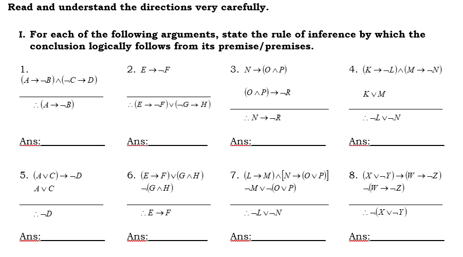 Translate the given argument into symbolic form