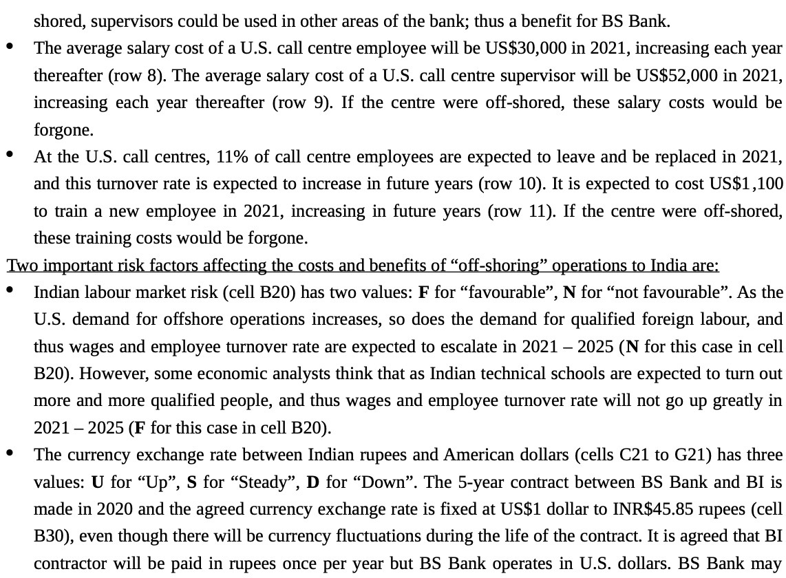 shored, supervisors could be used in other areas