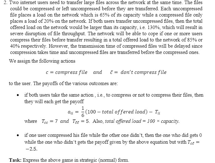 2. Two internet users need to transfer large