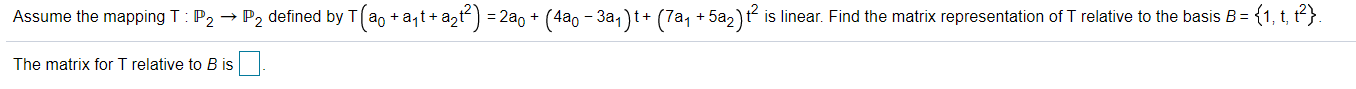 Q1: Let B 2 {b1 ,b2,b3} be a basis for vector