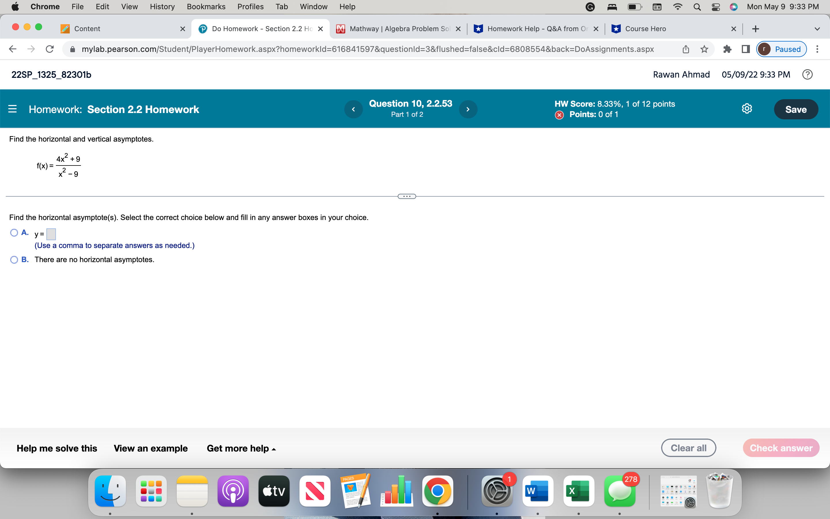 Homework 2 Q(7) Chrome File Edit View History