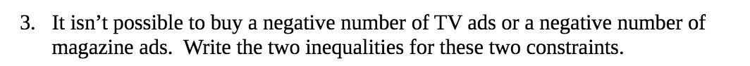 3. It isn't possible to buy a negative