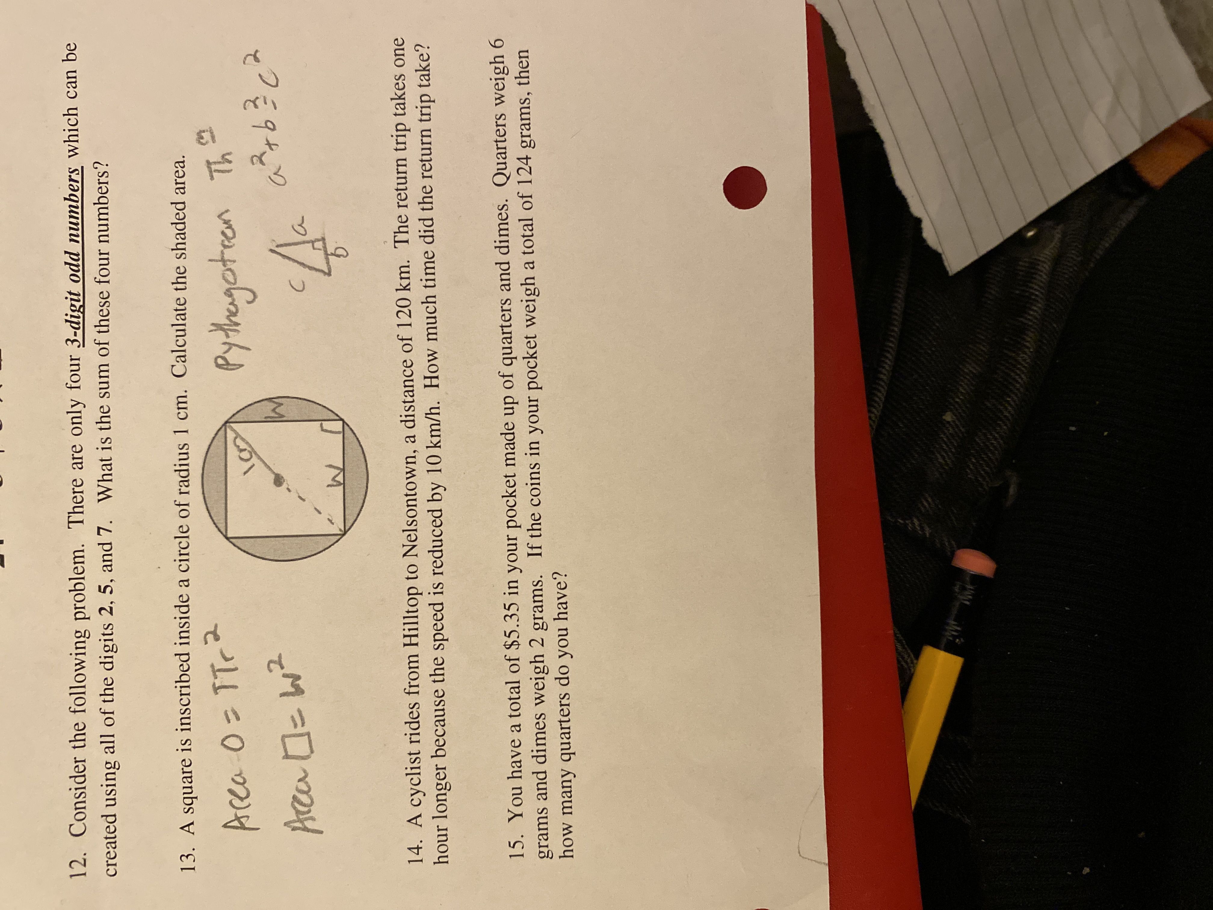 12. Consider the following problem. There are