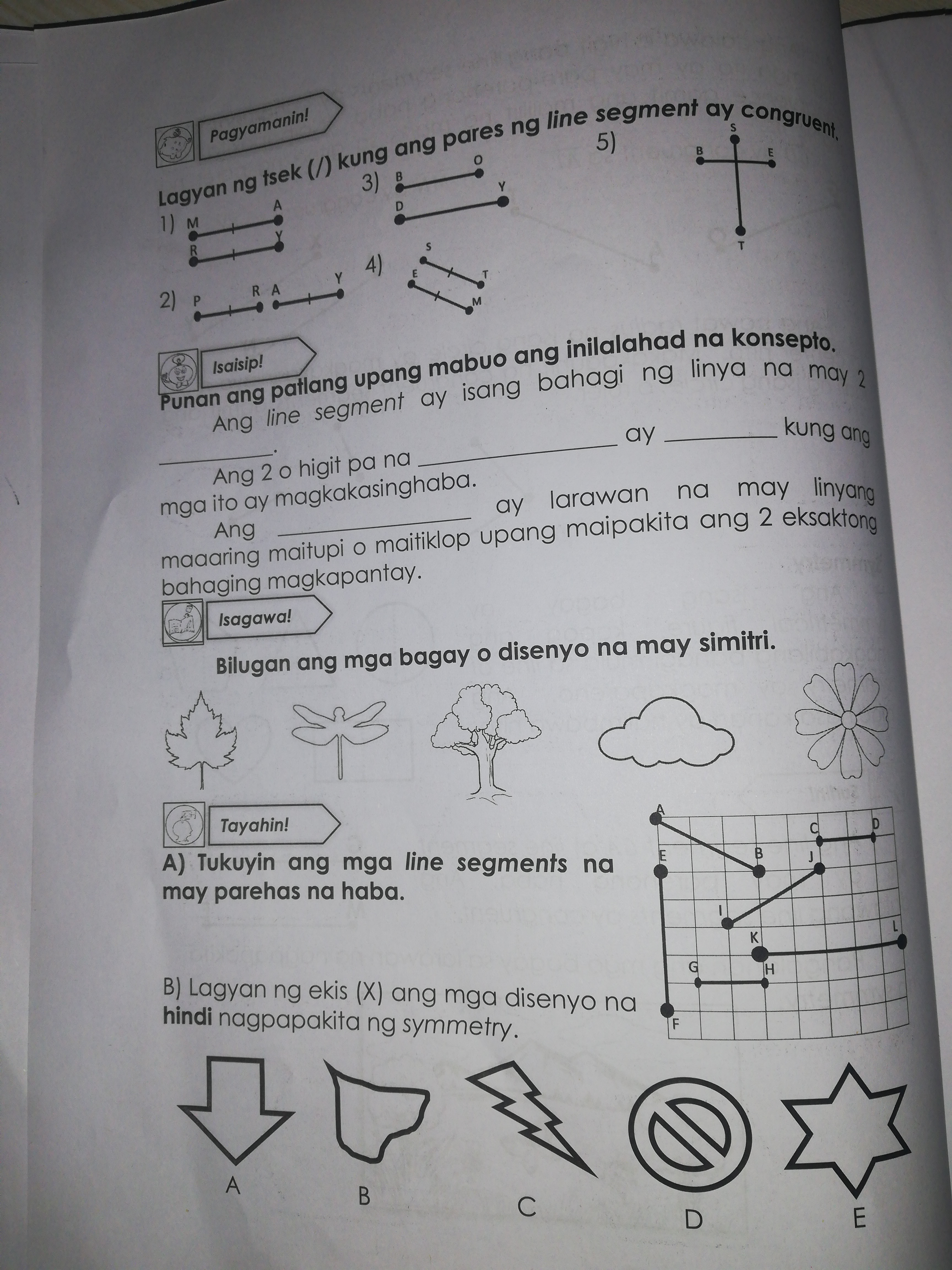Picture maths grade 3 Pagyamanin! Lagyan ng tsek