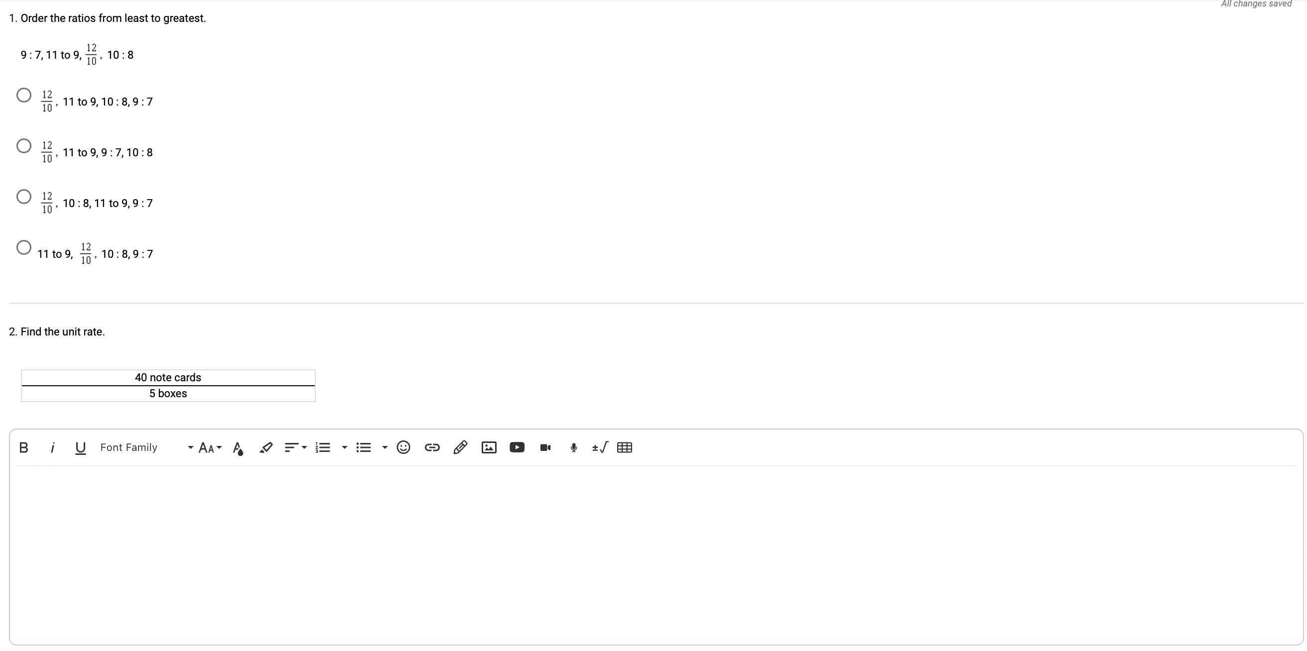 4' Write the ratio 45:20 as a fraction in