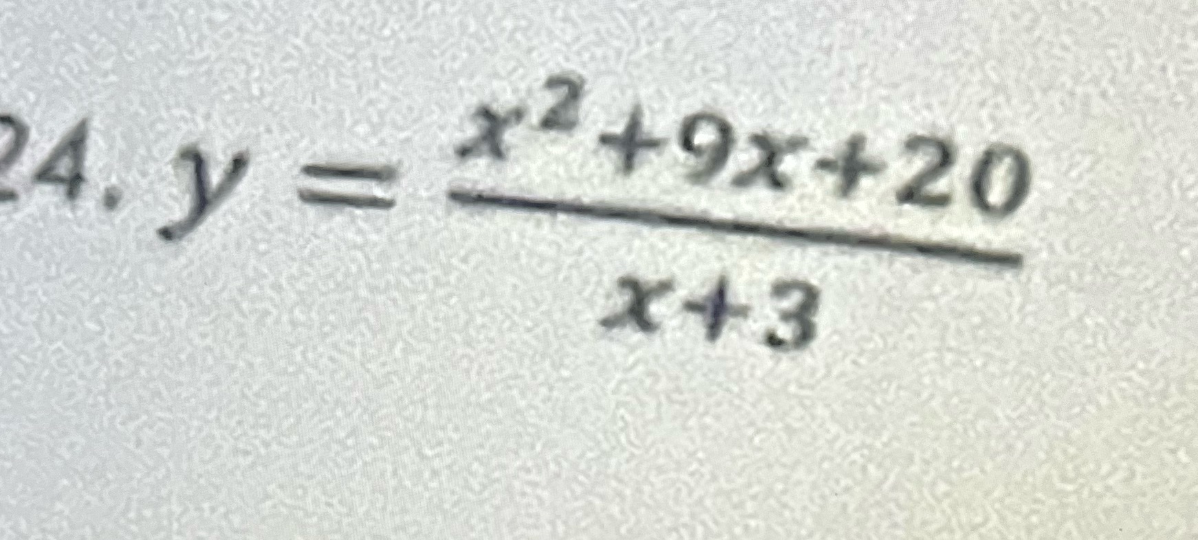 How do I find the slant asymptote for this