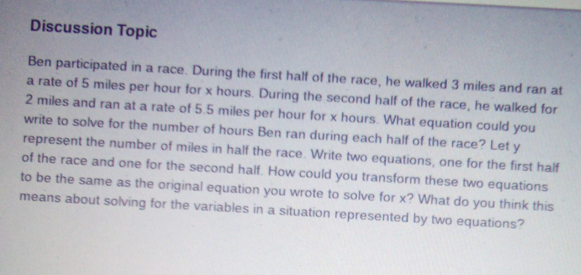 I really need help with this asap Discussion