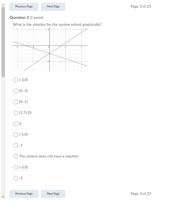 Previous Page Next Page Page 3 of 25 Question 3