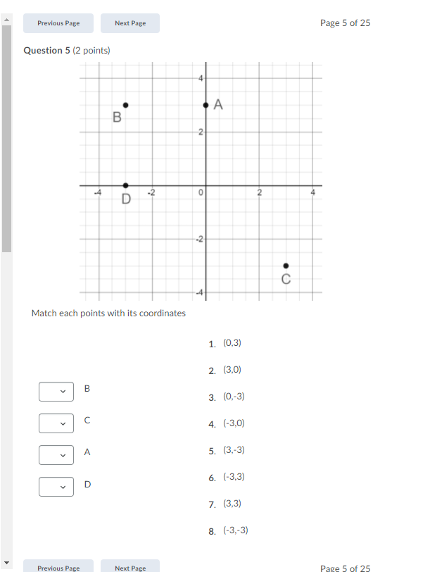 Previous Page Next Page Page 3 of 25 Question 3
