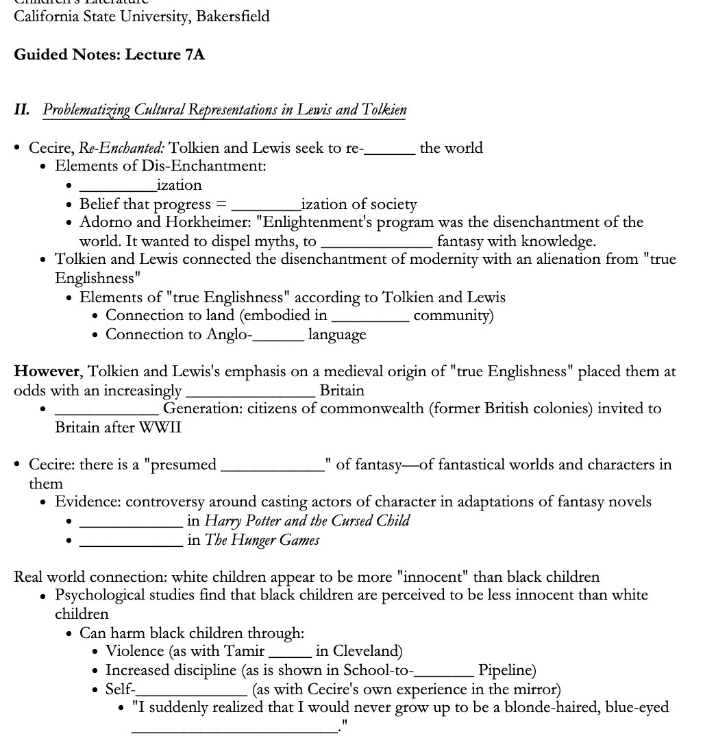 California State University, Bakersfield Guided