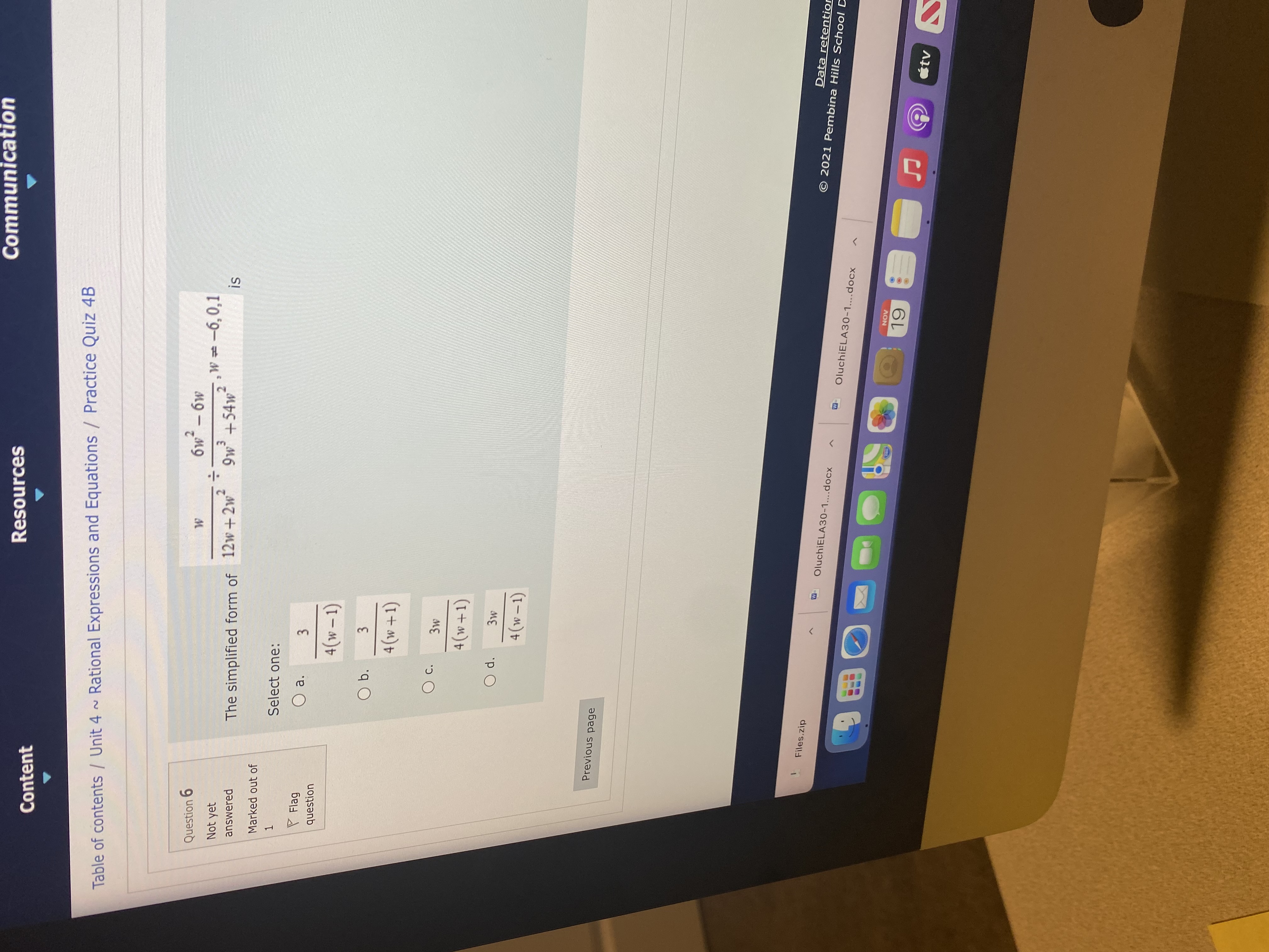 Communicat Resources Content Table of contents /