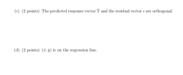 4. (8 points) For our new simplified model, our