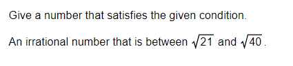 Give a number that satisfies the given condition.