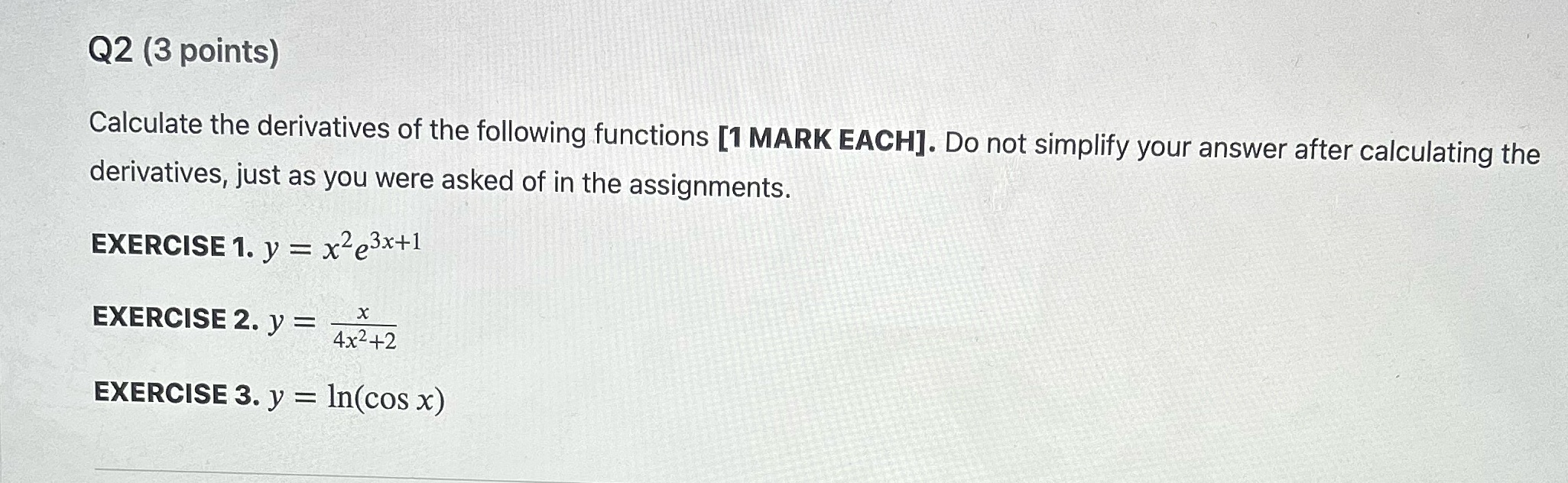 This is a Math 110 Calculus (First year of