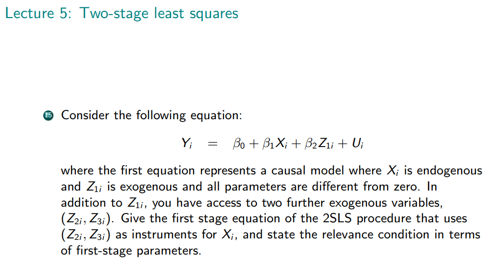 Lecture 2: Causality, experiments and regression