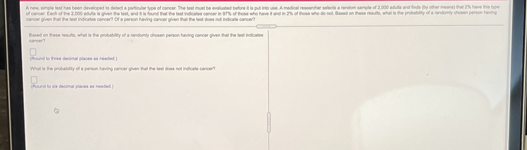 Please see attached A new, simple test has been