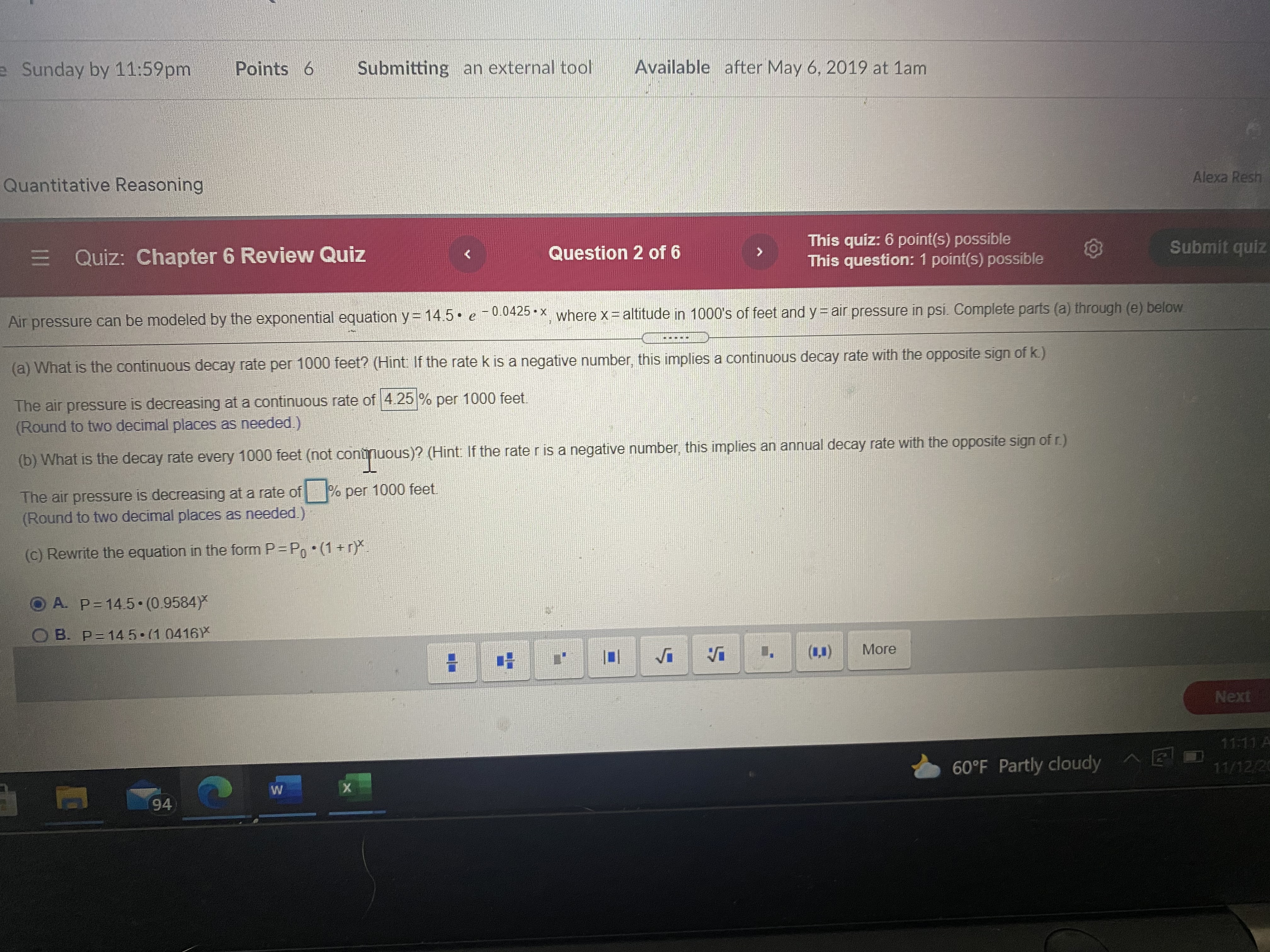 Sunday by 11:59pm Points 6 Submitting an external