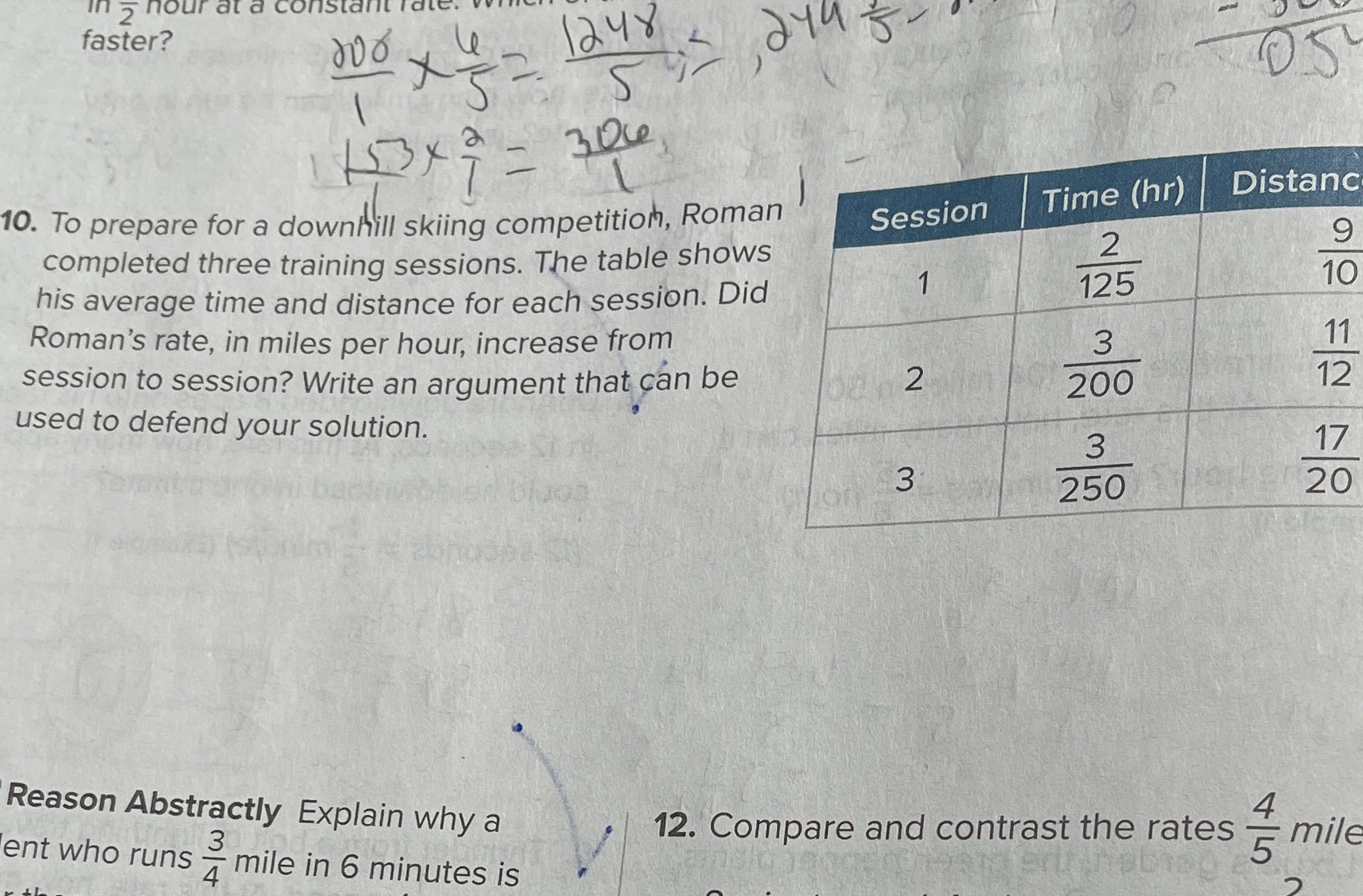 in , hour at a constant rate. faster? 1248 5 OS