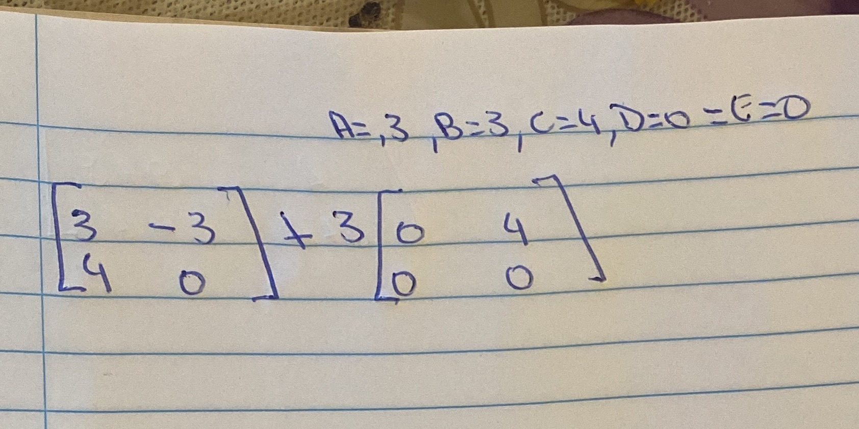 Compute the following where possible \f