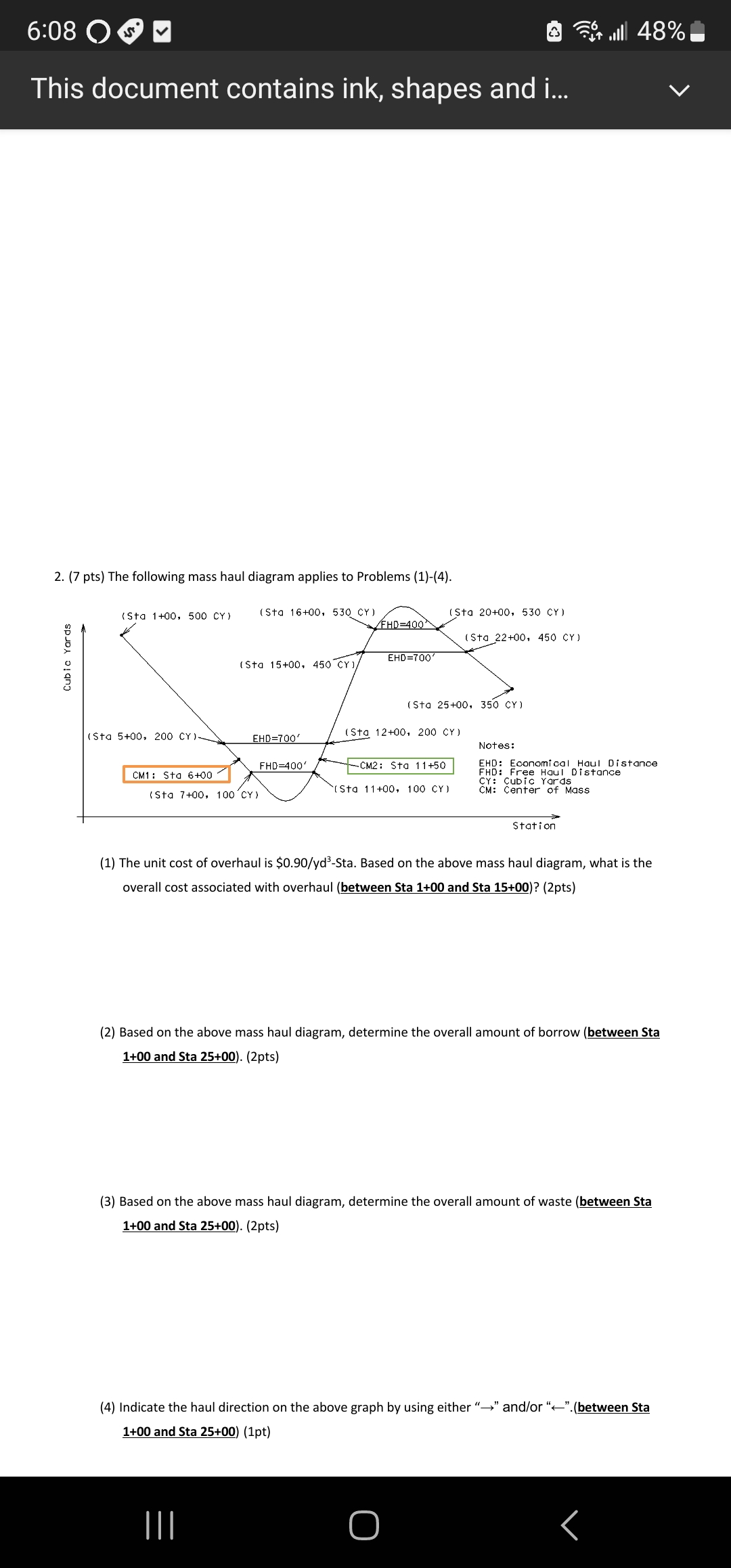 6:08 0 S) For allll 48% This document contains