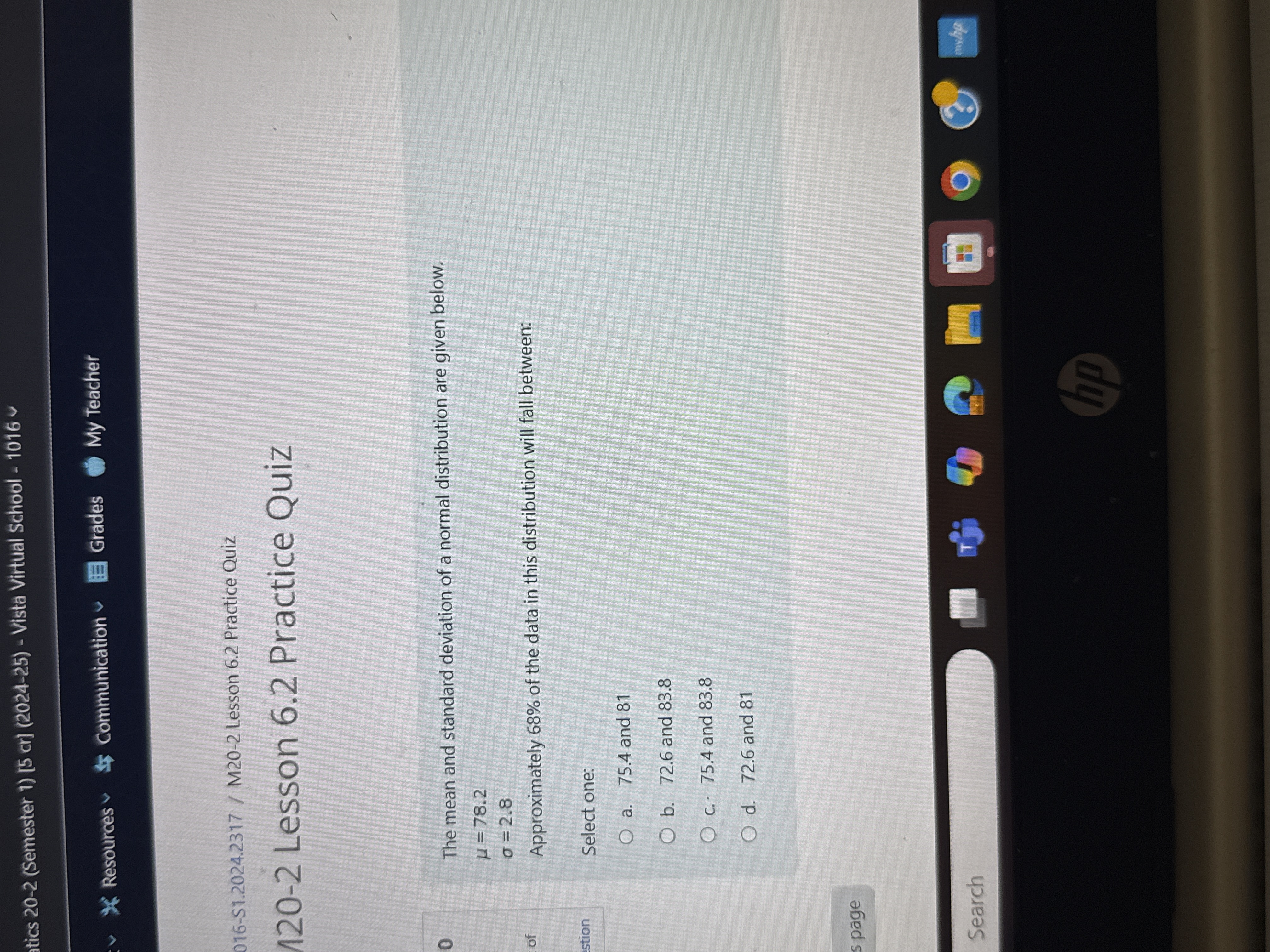 tics 20-2 (Semester 1) [5 cr] (2024-25) - Vista