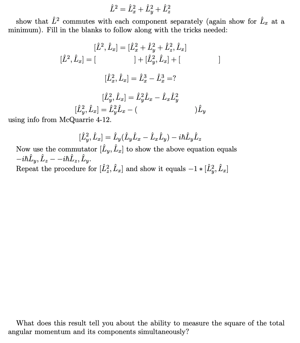 12 = 12 + 13 + 13 show that L' commutes with