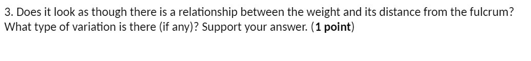 3. Does it look as though there is a relationship