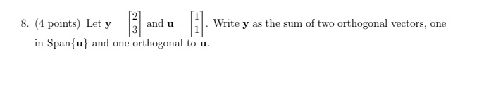 3. {4 points] Let 3 = [g] and u = [i] . Write 3r