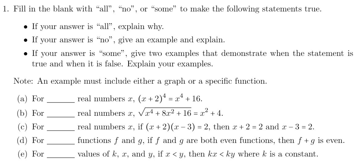 1. Fill in the blank with \"all\