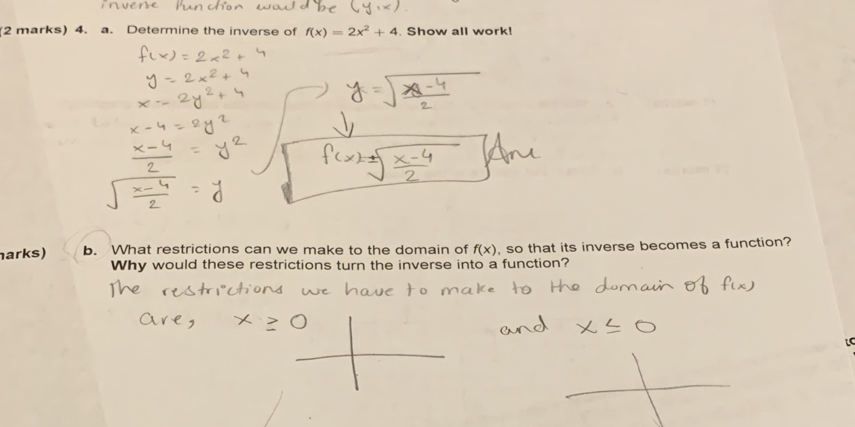 I need to know how you get the restrictions of