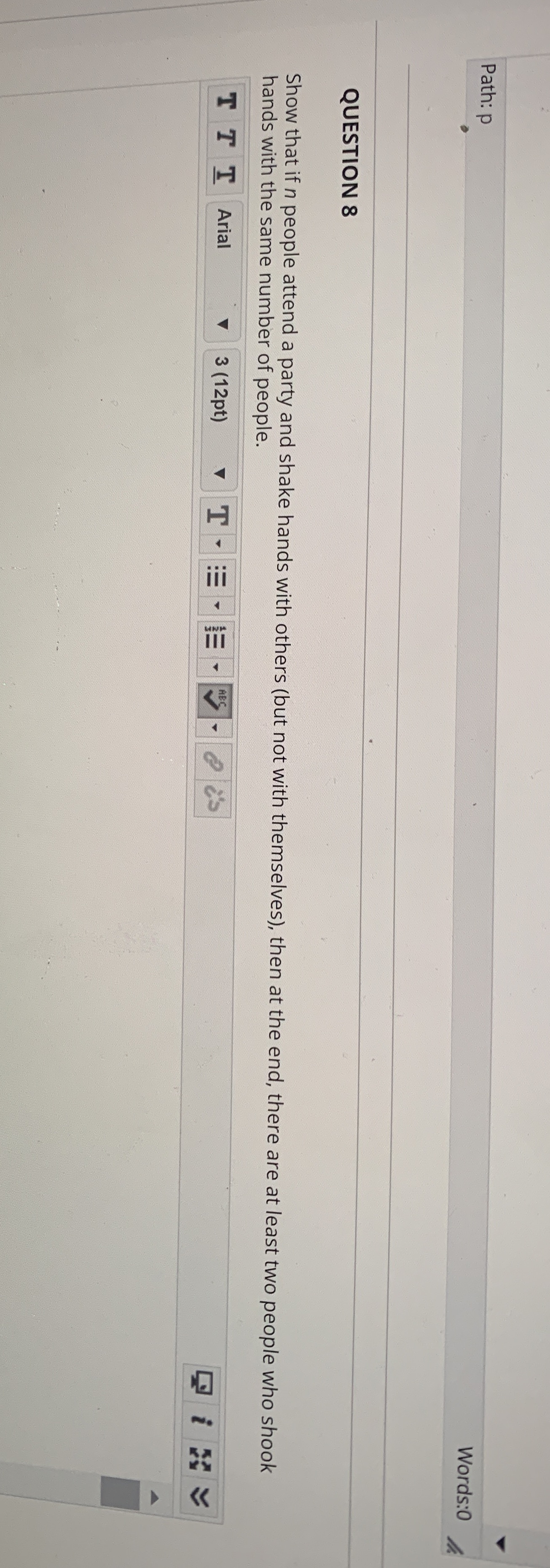 Hi this is for my discrete math class :) Path: p