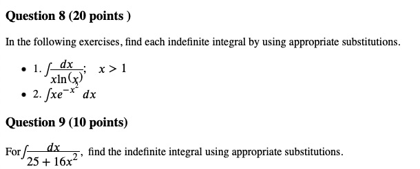 Question 8 (20 points ) In the following