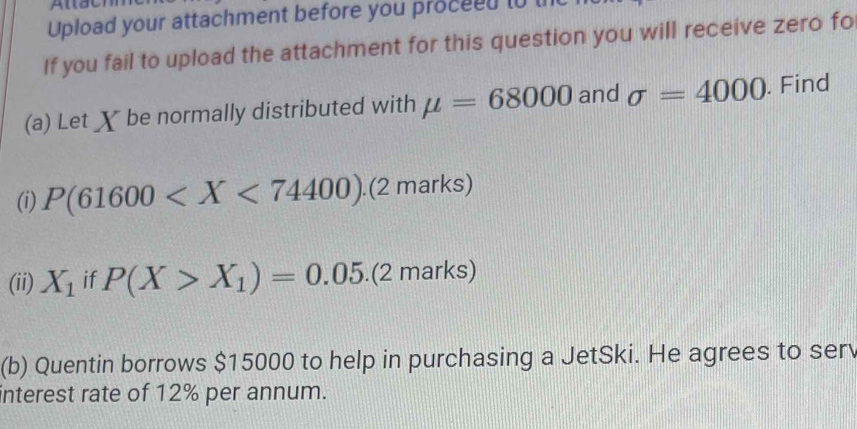 Upload your attachment before you proceed to u If